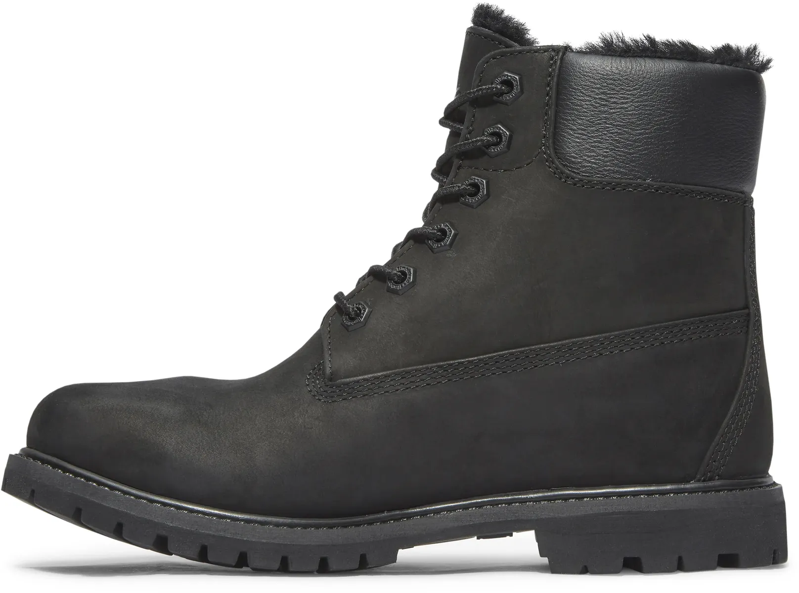 Ботинки Timberland 6in Premium Shearling на шнуровке, черный — фото 2