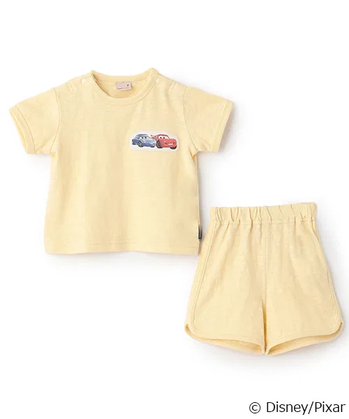 Детский костюм с аппликацией Disney Cars, хлопок, кремовый