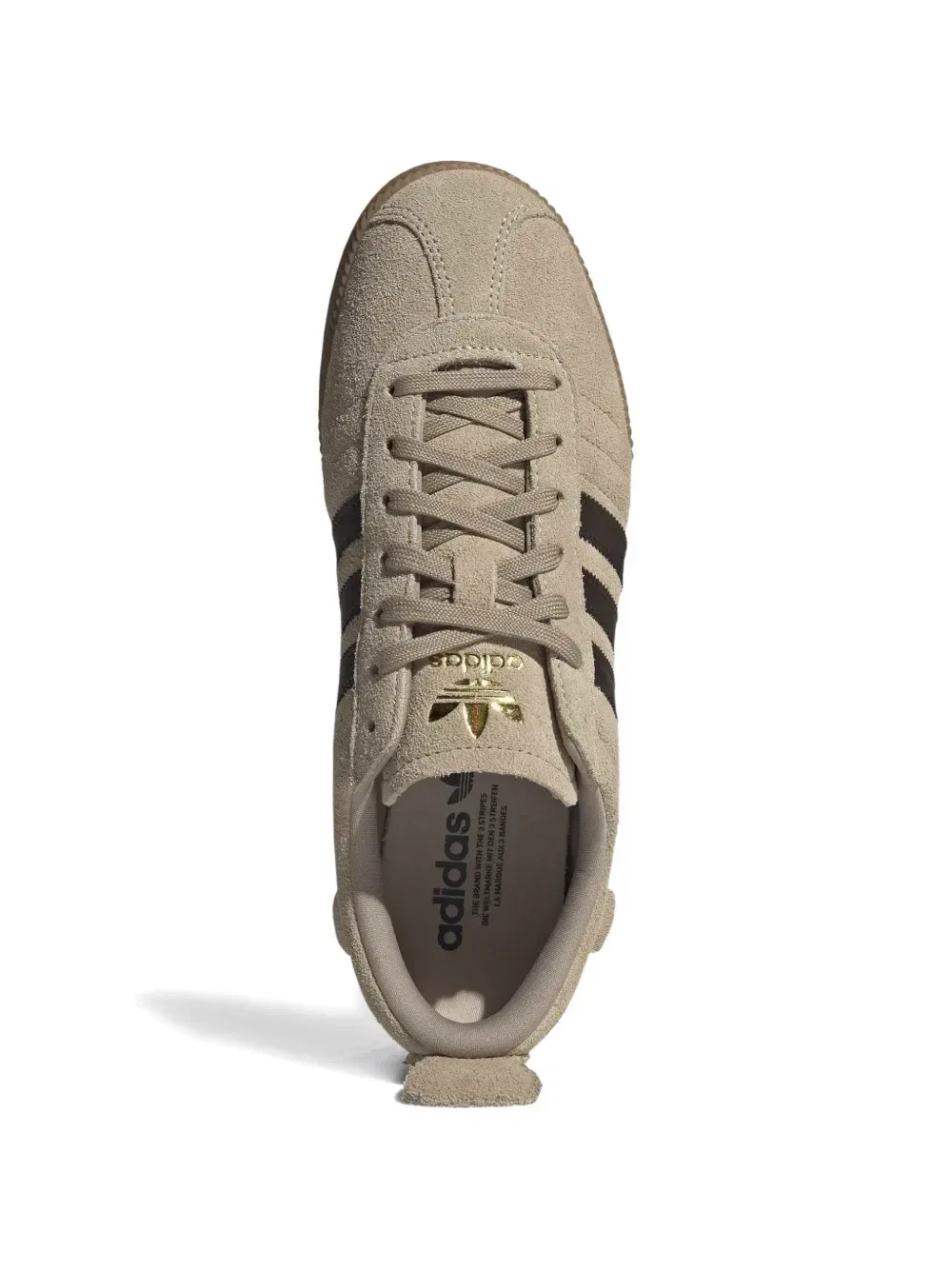 Кроссовки Samba 62 Super на шнуровке adidas, бежевый — фото 3