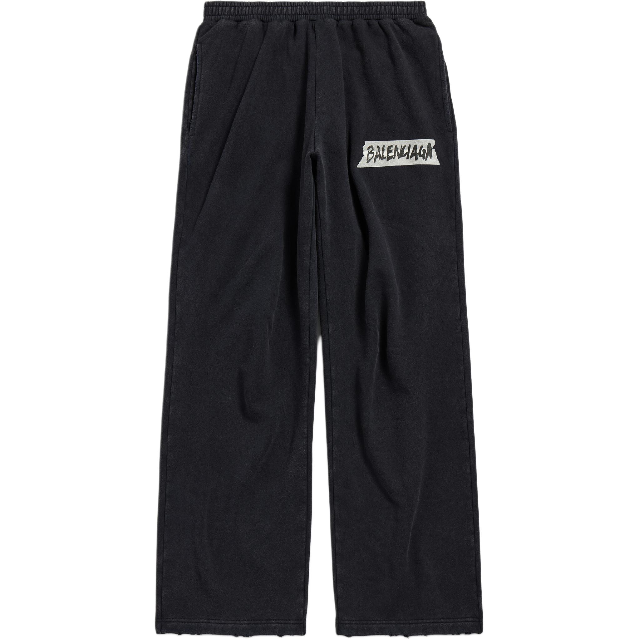 

Повседневные брюки Loose Fit мужские Balenciaga, черный