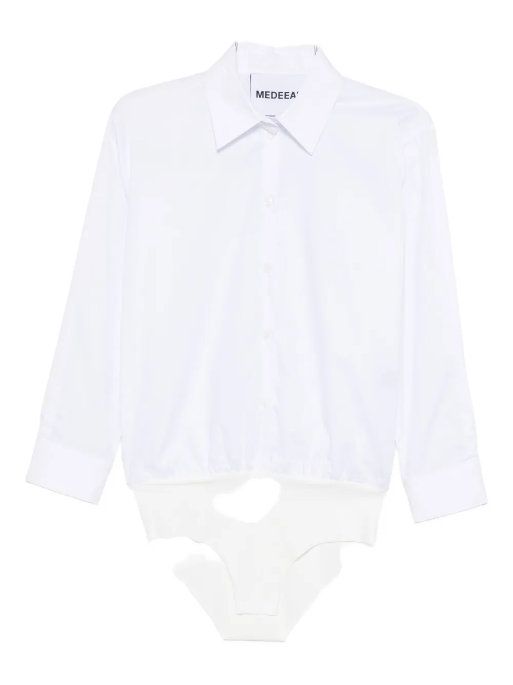 

Боди-рубашка из хлопка Medeea, белый