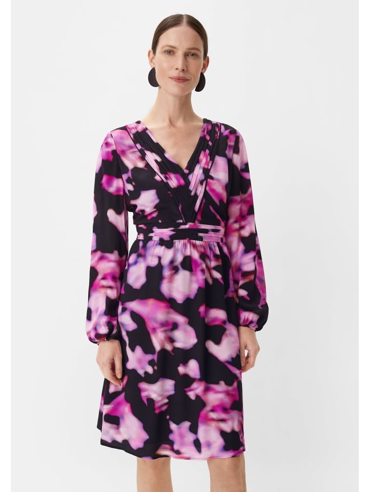 

Короткое платье comma Kleid kurz, цвет Pink-schwarz