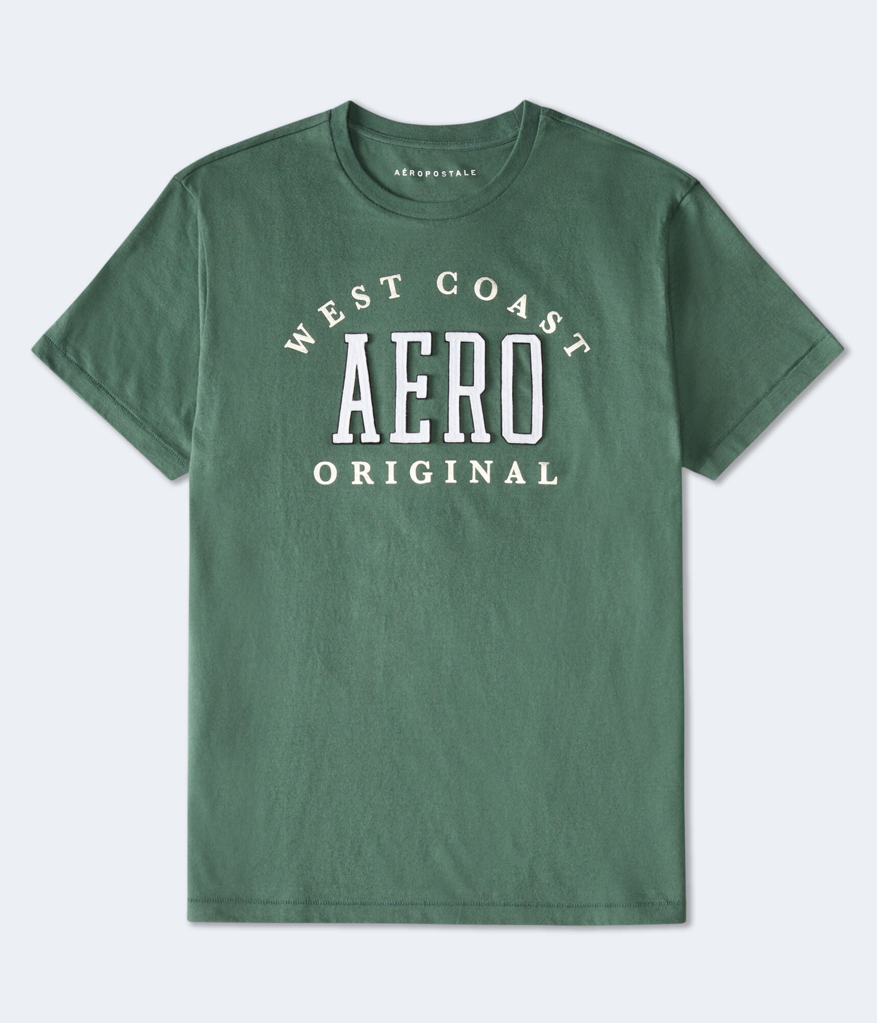 

Футболка Aeropostale West Coast с графическим принтом из фольги, темно-зеленый