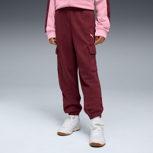 

Свободные брюки-карго для больших детей Puma Essentials, красный