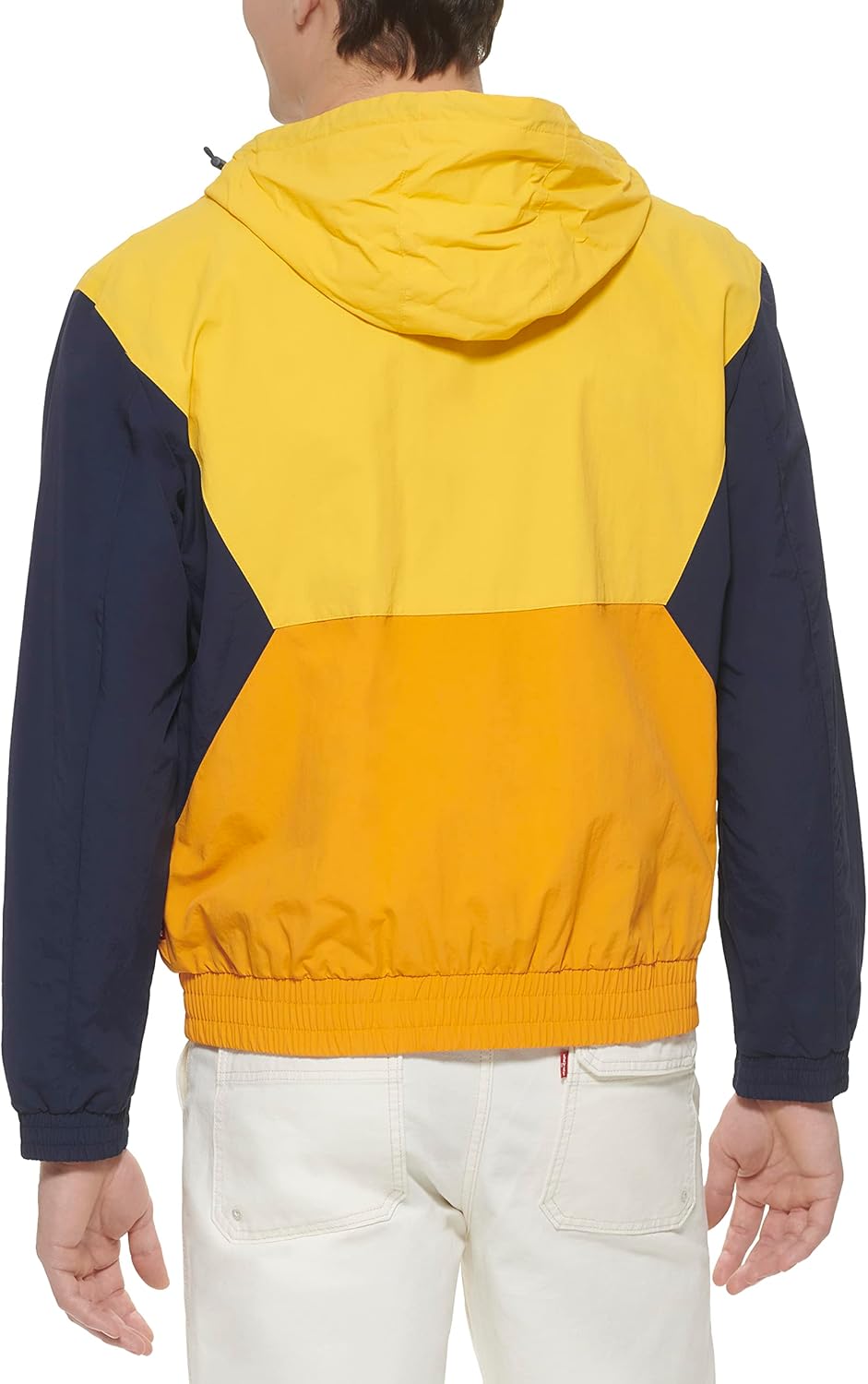 Levi's mens Мужская ретро-ветровка Levi's в цветных блоках, Apricot Color Block — фото 4
