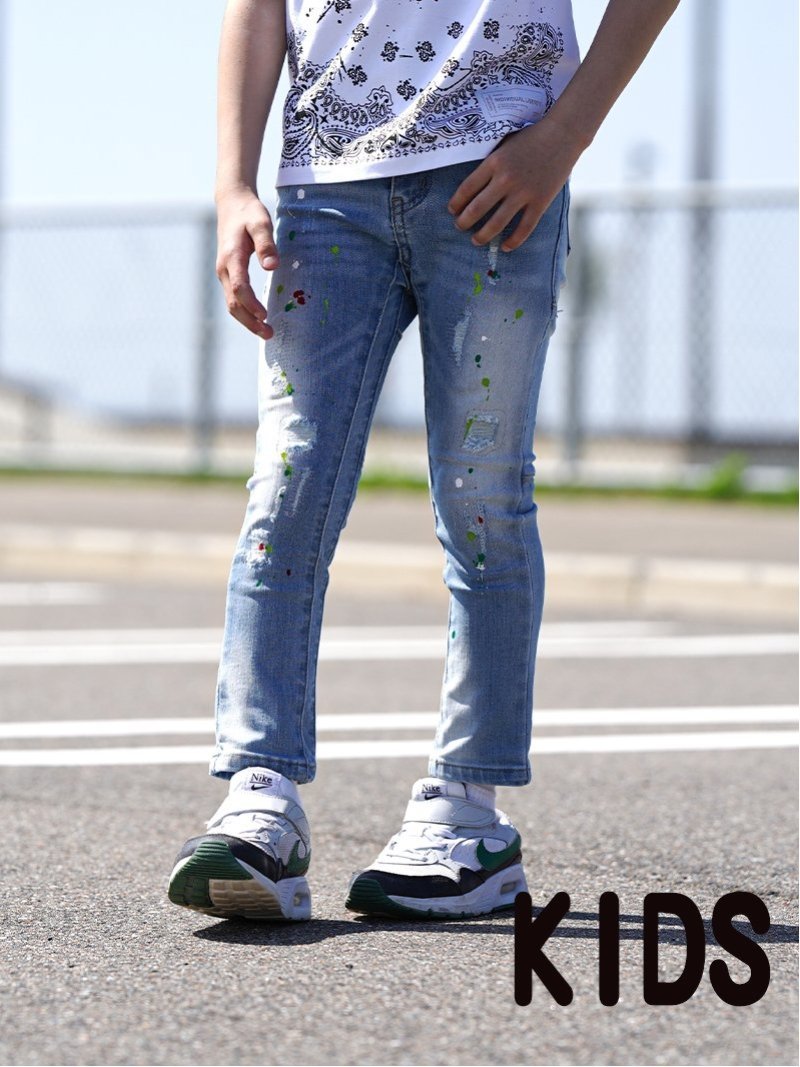 Джинсы Many/C Paint Denim L/PT kids Retro Engine, LIGHTINDIGO — фото 2