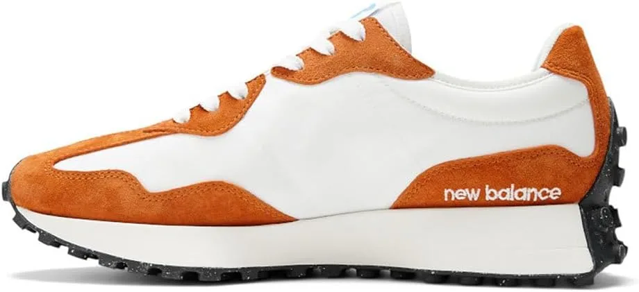 Кроссовки New Balance U327LF - Цвет: ржаво-оранжевый с черными вставками - Мужские - Свадебные - Каблук 3 см — фото 3