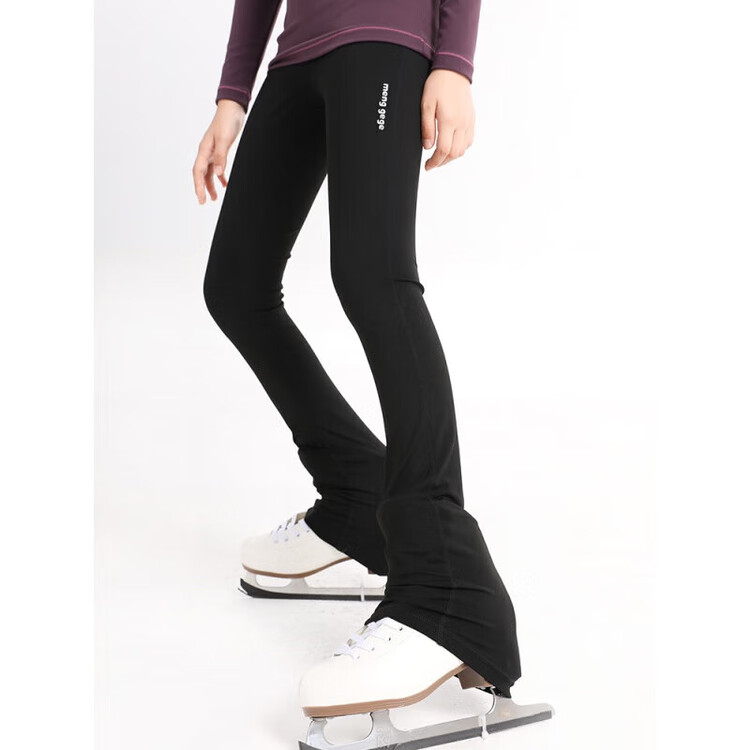 

HEAD Детский комбинезон для фигурного катания, топ с камнями, куртка и брюки высокой эластичности, новый стиль 2024 для тренировок, черные брюки, 120 см, One Size