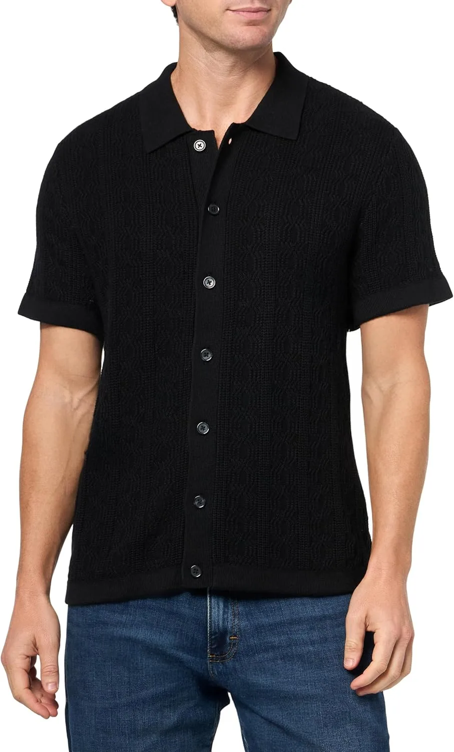 

Свитер Lucky Brand с короткими рукавами на пуговицах