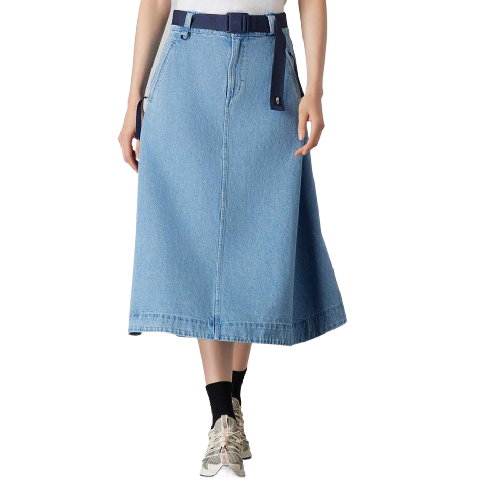 

Городская исследовательская джинсовая длинная юбка women's THE NORTH FACE, синий