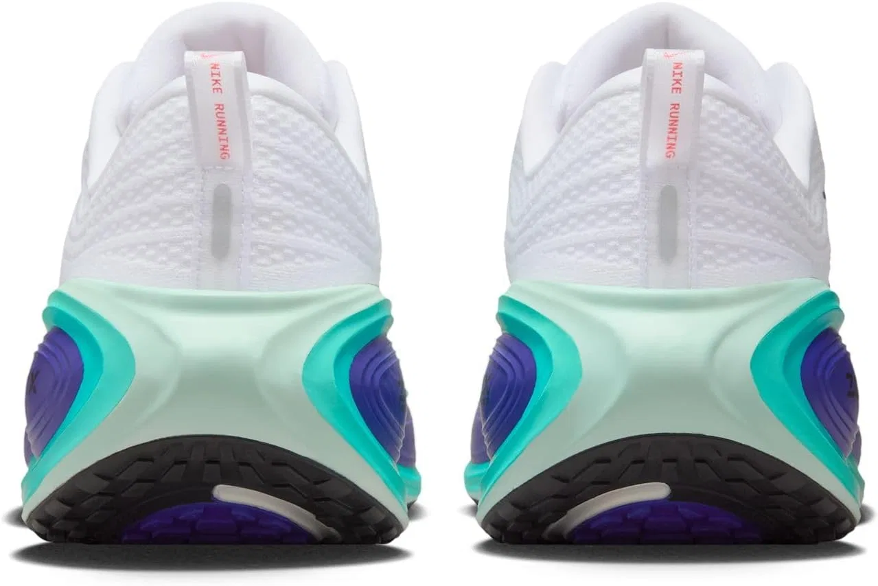 Мужские беговые кроссовки Nike Vomero Plus HV8150 для бега по шоссе, White Black Bright Concord Hyper Turq — фото 3