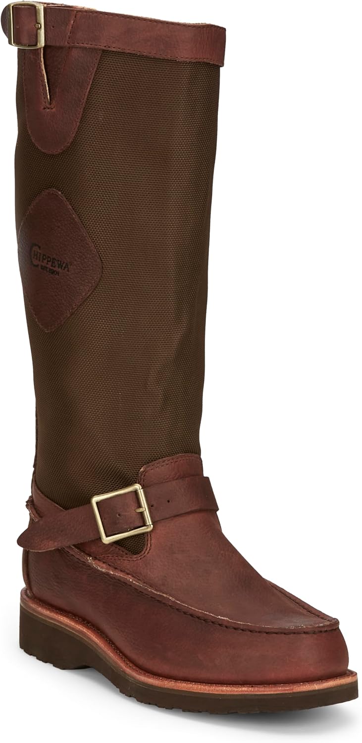 

Мужские рабочие ботинки Chippewa Cutter 17" из кожи с верхом из цельной кожи и противоскользящей подошвой - Мокасинный носок - Рифленая стальная подошва для устойчивости
