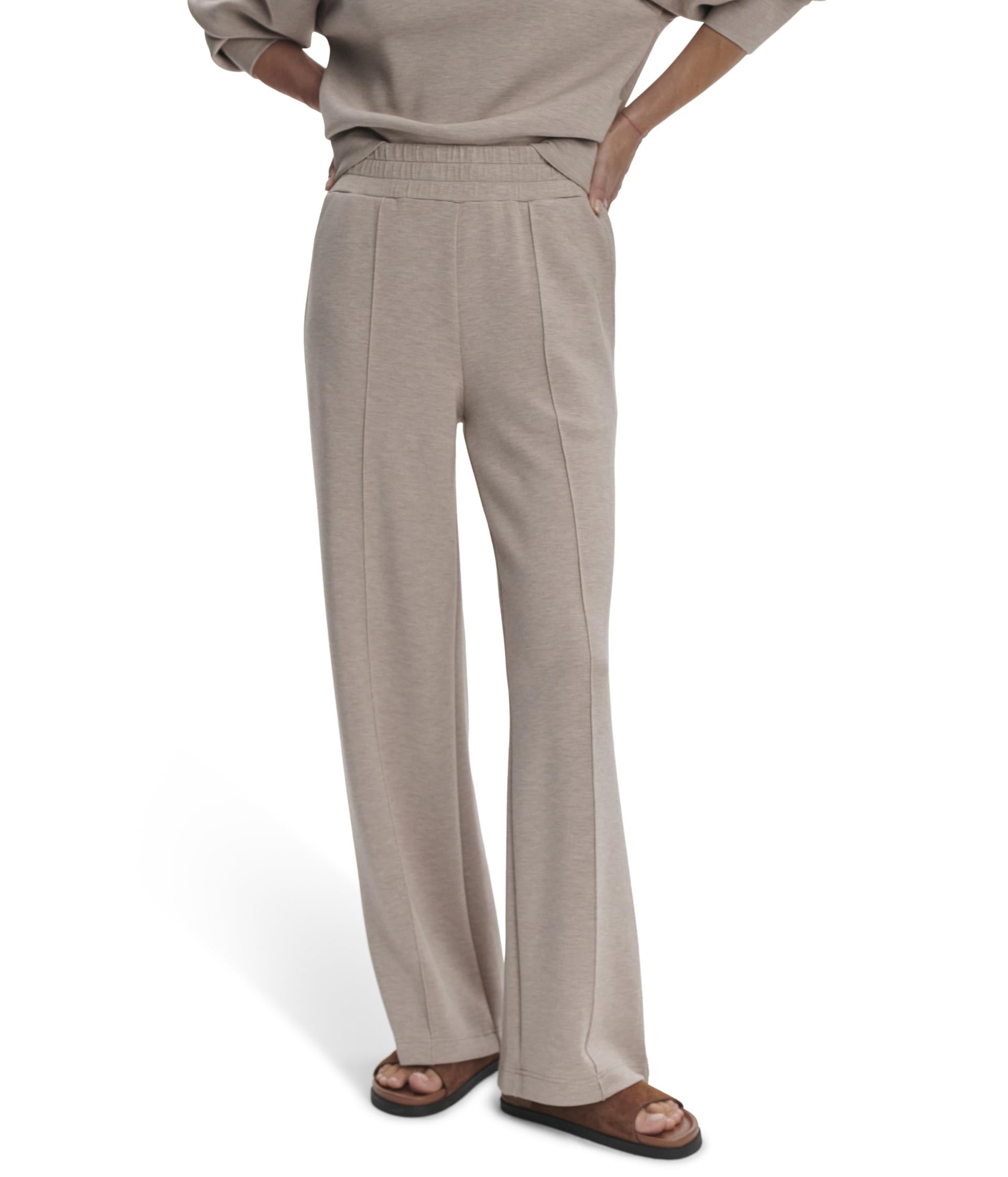 

Брюки Varley The Wide Leg Pants, цвет Taupe Marl