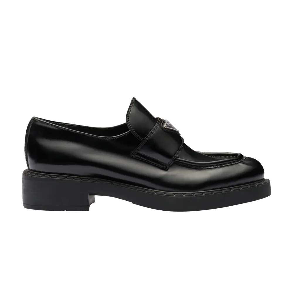 

Шоколадные лоферы Prada Wmns, черный