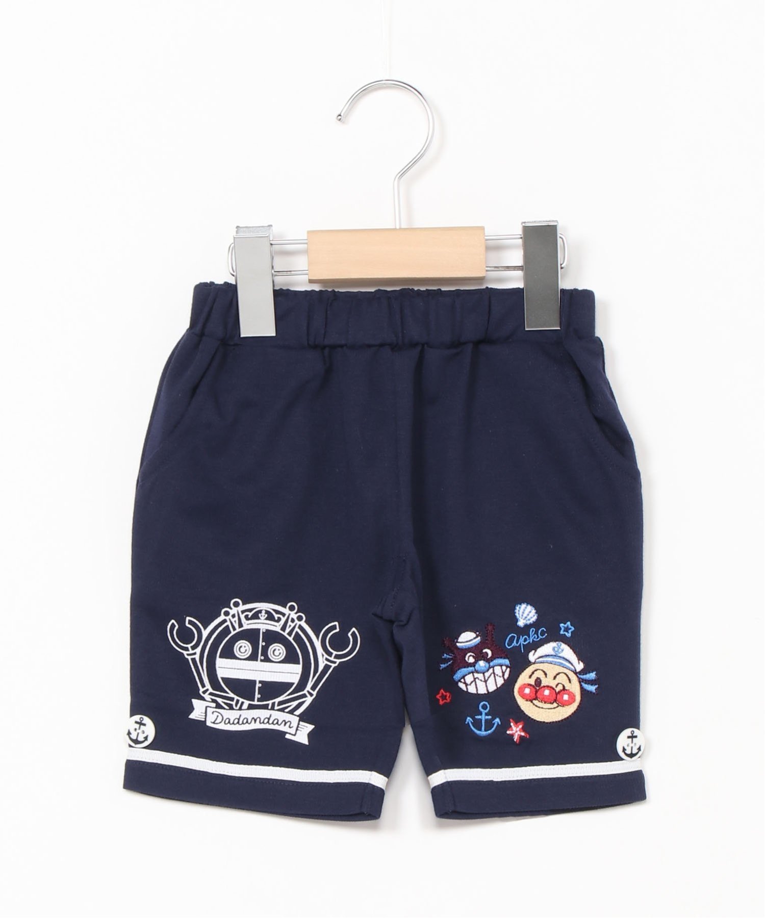 APKC/(K) Брюки морской пехоты с вышивкой Anpanman Baikinman Anpanman Kids Collection, Navy — фото 2