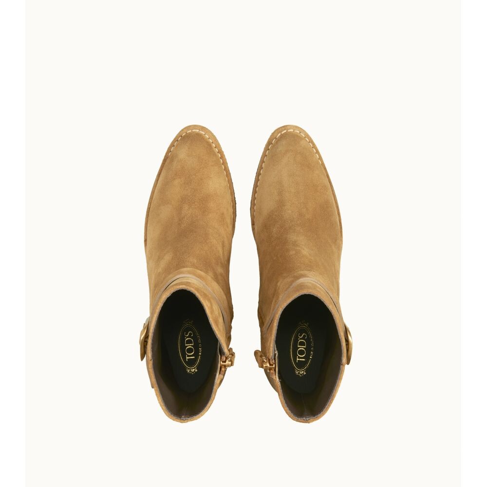 

Сапоги из Замши TOD's, цвет Medium Bronze