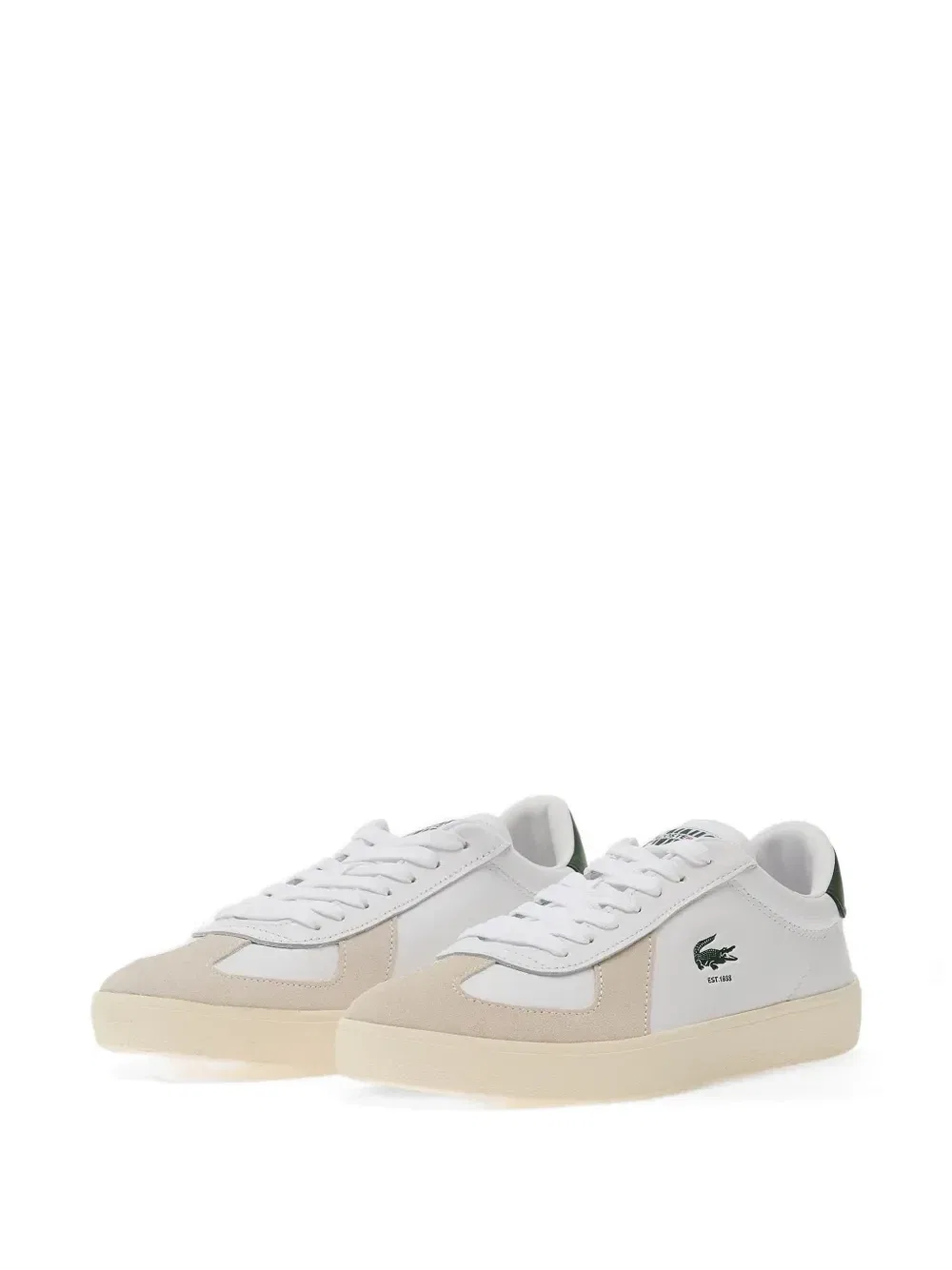 Кроссовки с логотипом-нашивкой и панелями Lacoste, белый — фото 2