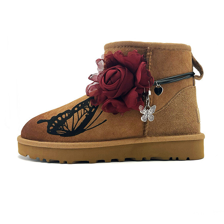 

CLASSIC MINI Зимние ботинки женские каштановые Ugg, цвет Chestnut