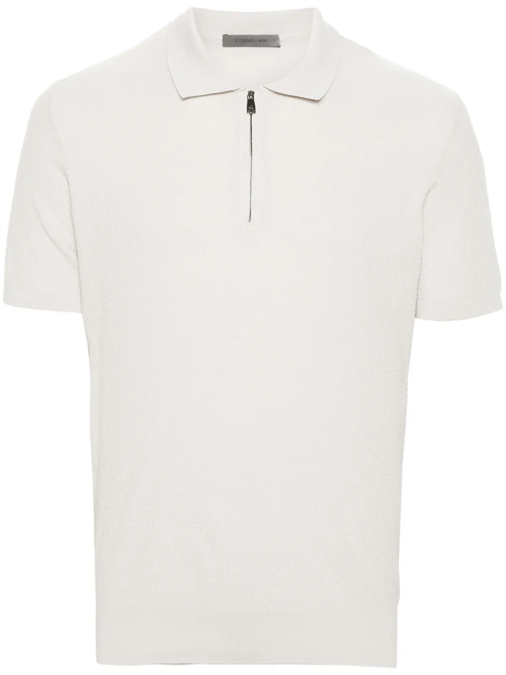 

Рубашка поло тонкой вязки Corneliani, нейтральный
