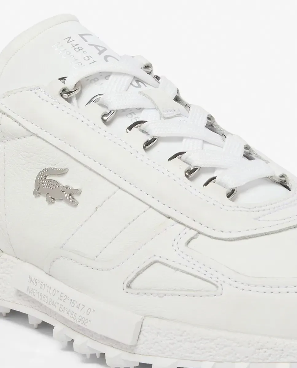 Мужские кожаные кроссовки Elite Active Lacoste, белый — фото 4