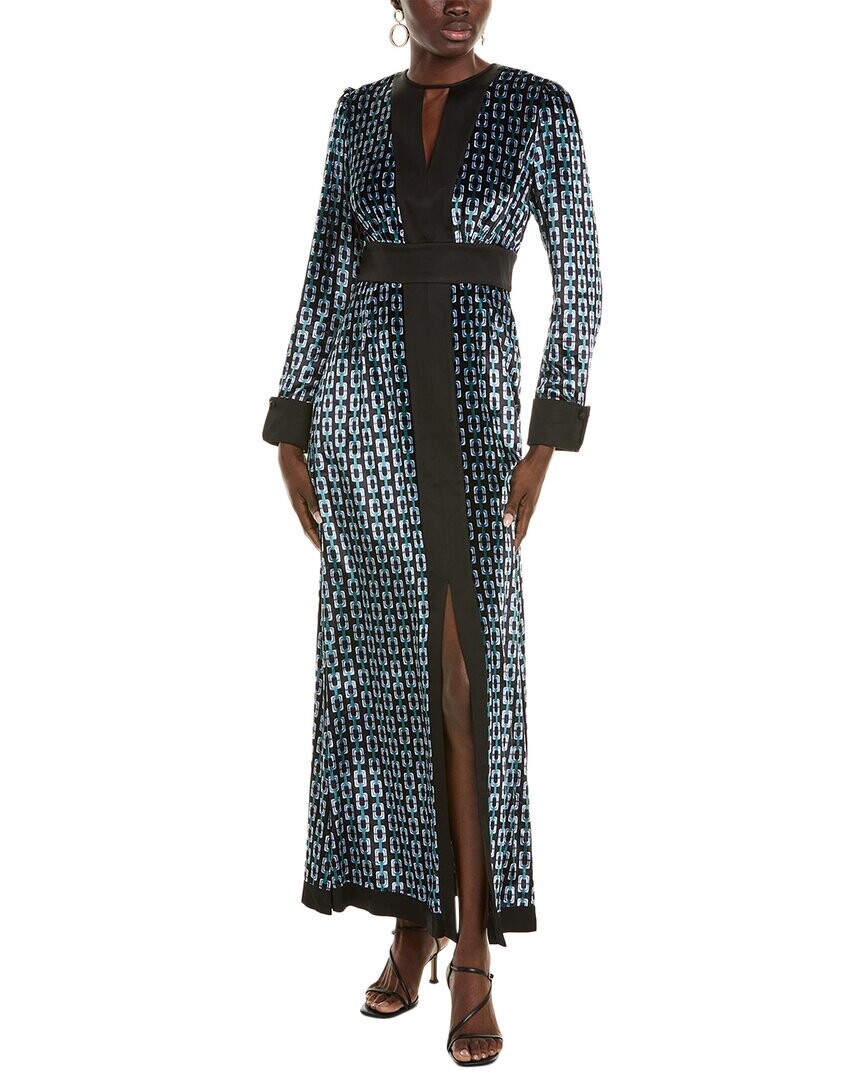 

Бархатное платье макси Diane von Furstenberg Libby, черный