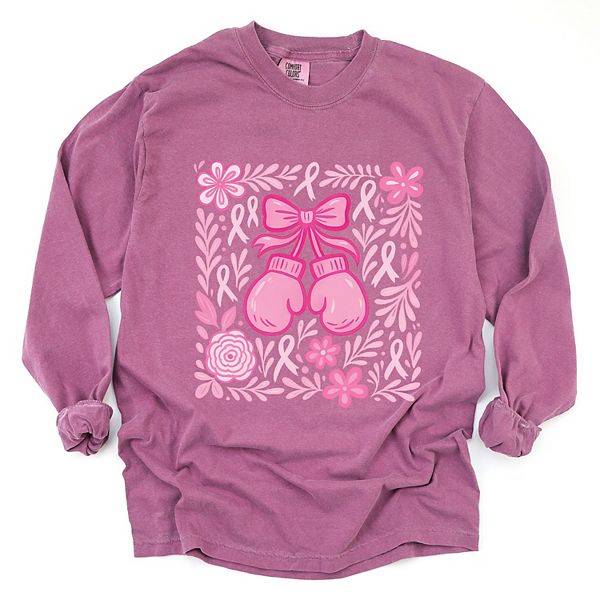 

Футболка с длинным рукавом и принтом Breast cancer boxing gloves Simply Sage Market, Berry, Зеленый, Футболка с длинным рукавом и принтом Breast cancer boxing gloves Simply Sage Market, Berry