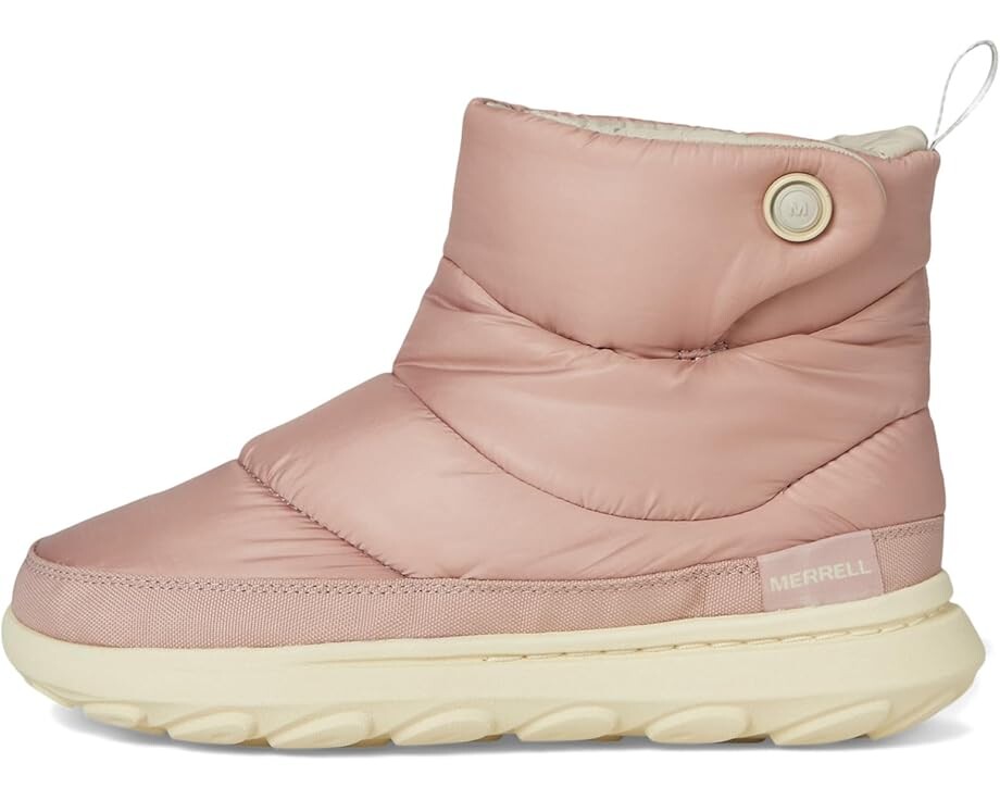 Дутики Merrell Hut Moc 2 Quilted средней высоты зимние, розовый — фото 4