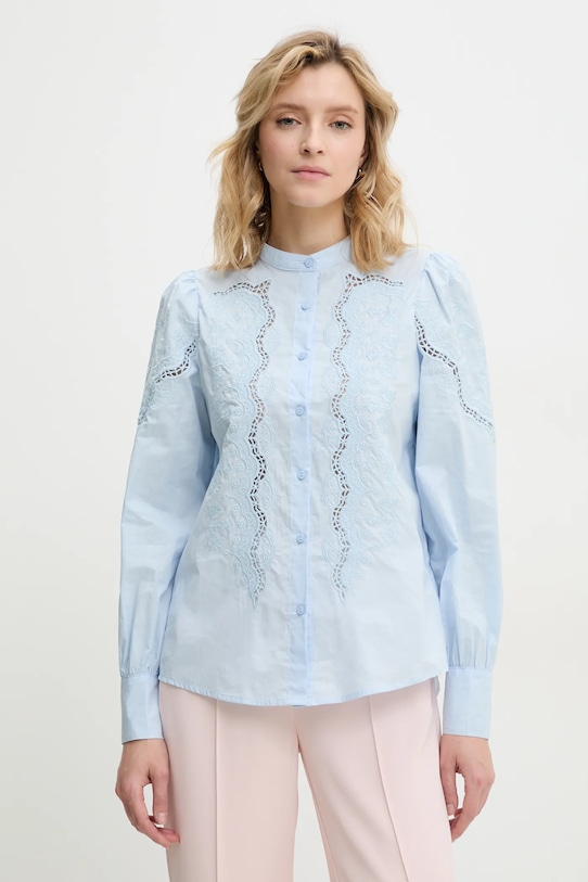 

Хлопковая рубашка Answear.Lab, синий