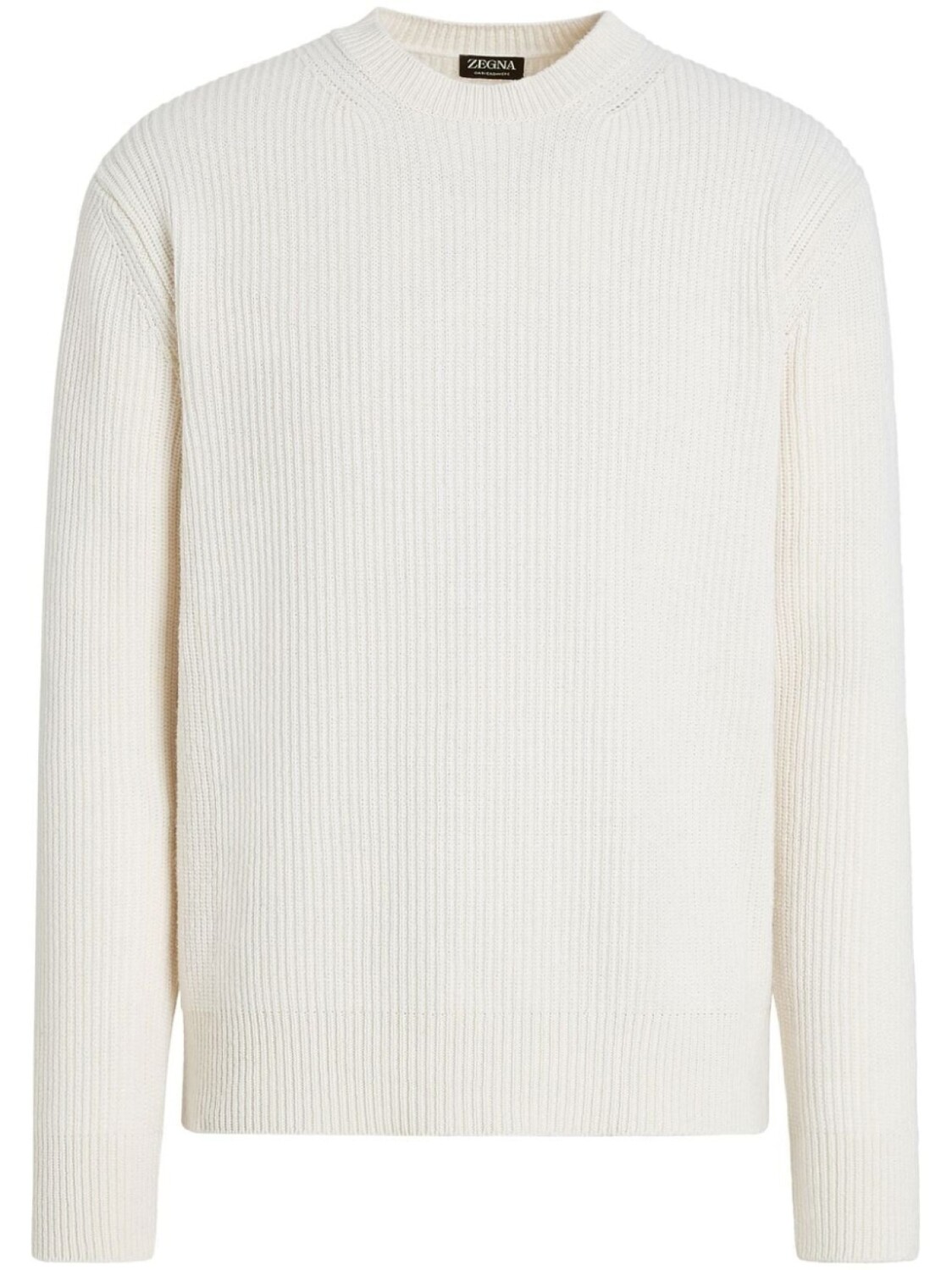 

Zegna Oasi mélange-effect cashmere jumper, белый