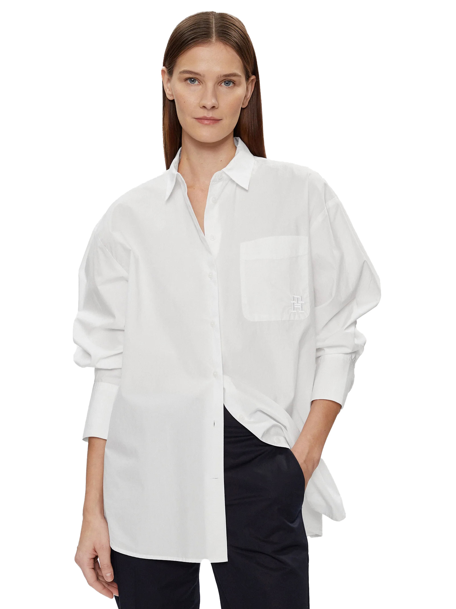 

Рубашка hilfiger camicia oversize Tommy, белый