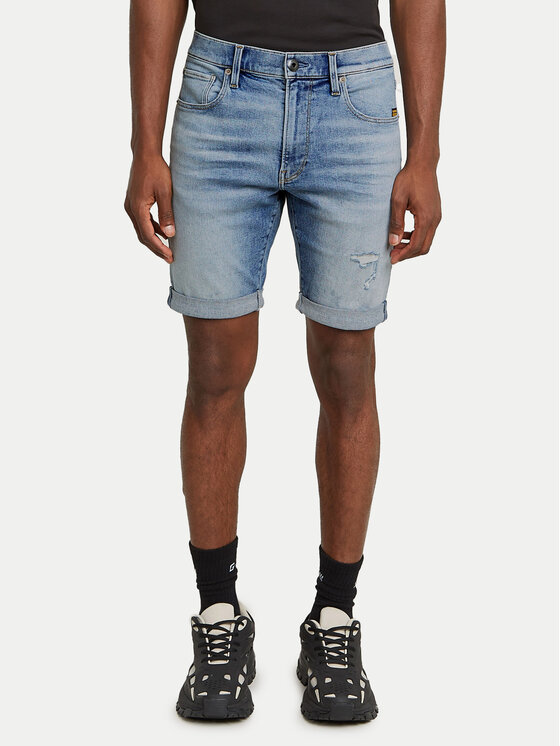 

Облегающие джинсовые шорты 3301 D10481-D760 G-Star Raw, синий