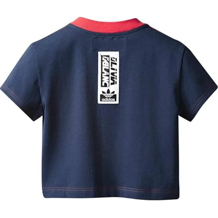 Футболка Regular T Shirt Women's Navy Blue Adidas Originals — фото 3