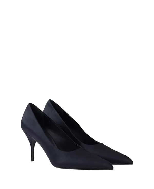 Женские атласные туфли Prada, синий