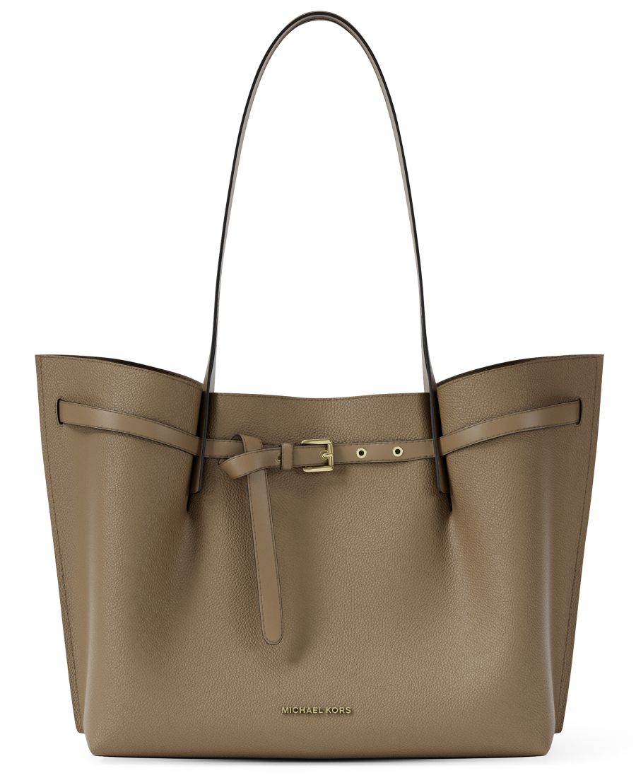 

Большая сумка-тоут Emilia East West Center на молнии Michael Kors, Husk