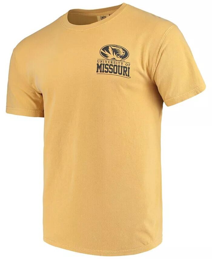 

Мужская золотая футболка Missouri Tigers Comfort Colors Campus Icon Image One