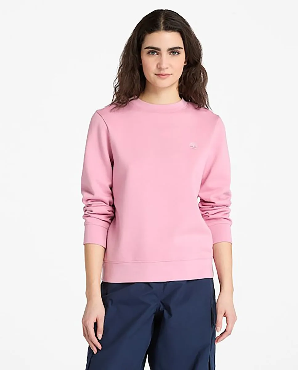 

Женский свитшот с круглым вырезом и флисовой изнанкой Timberland, розовый