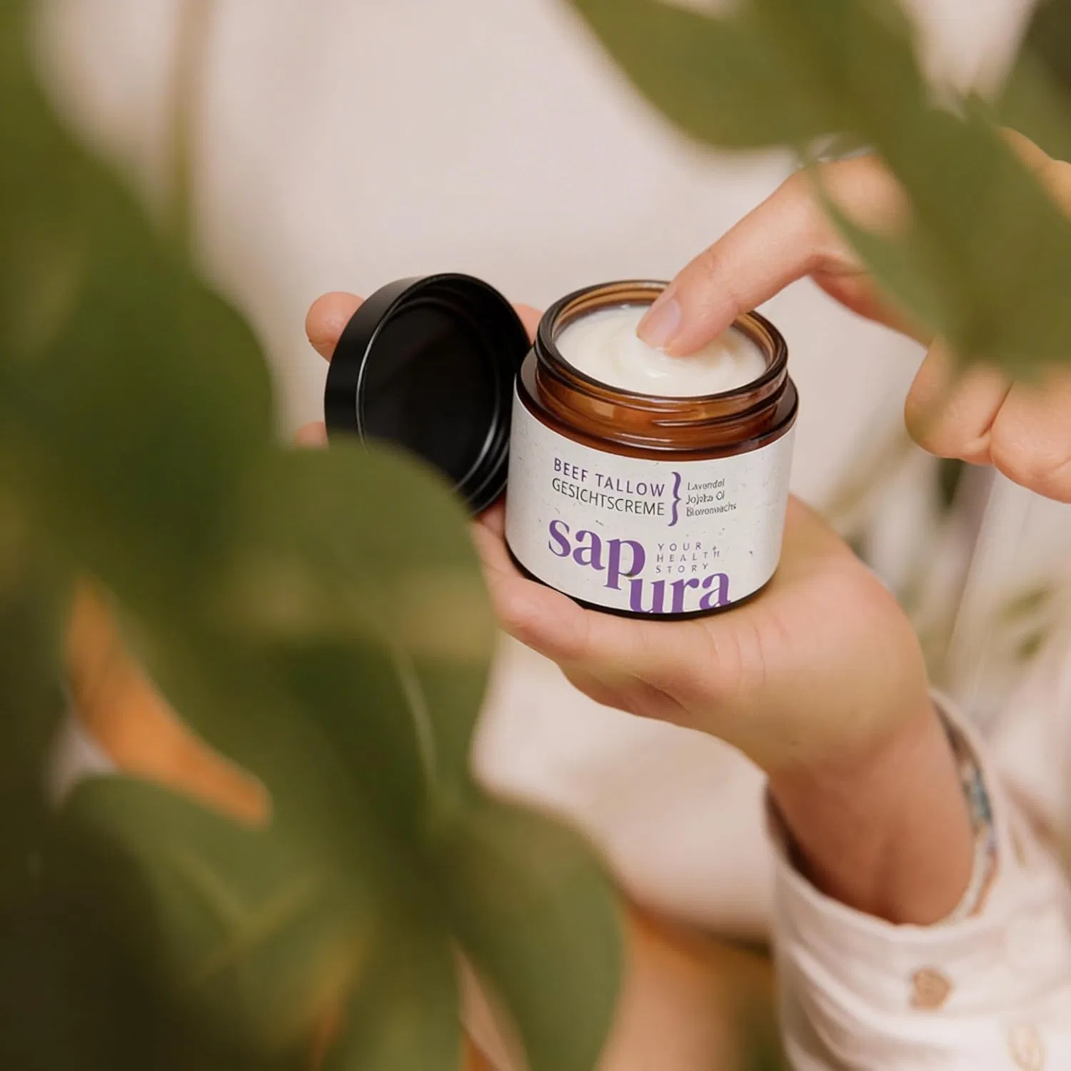 Крем для лица SAPURA — И тела health Beef Tallow с лавандой, 60 мл — фото 3