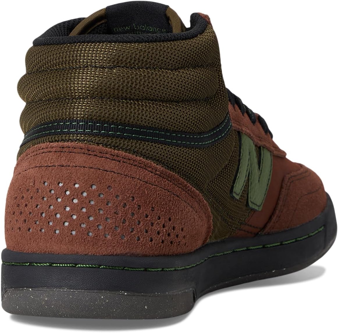 Кроссовки для скейтбординга New Balance Unisex Adult 440 V2 Hi, коричневый/оливковый — фото 3