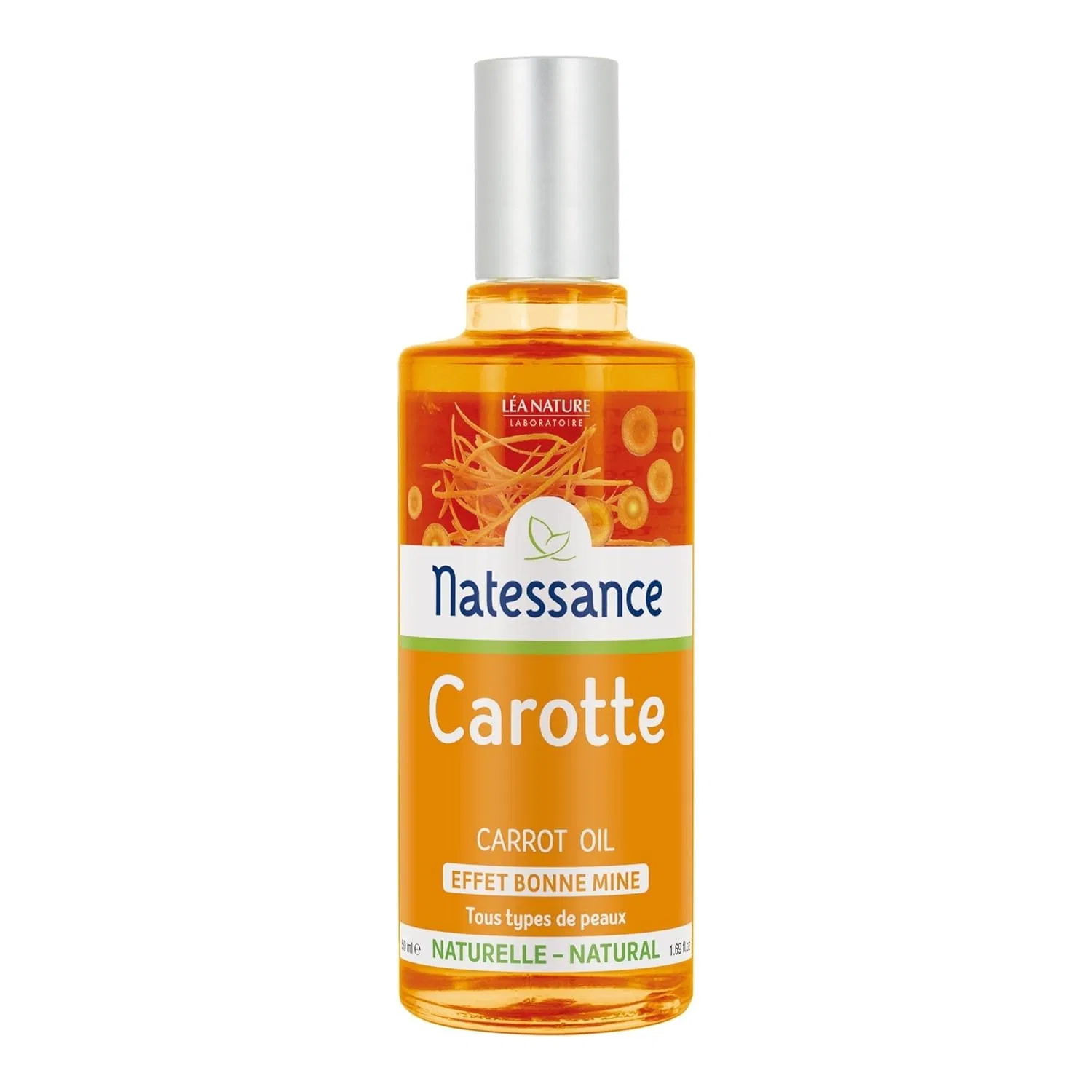 Тонизирующее и бронзирующее морковное масло «Toning and Tanning Naturel» 50 мл от Natessance Natessance