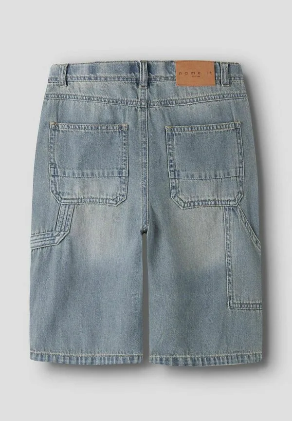 Бермудские шорты, джинсовые шорты стандартного кроя Name It, Vintage Medium Blue Denim — фото 4