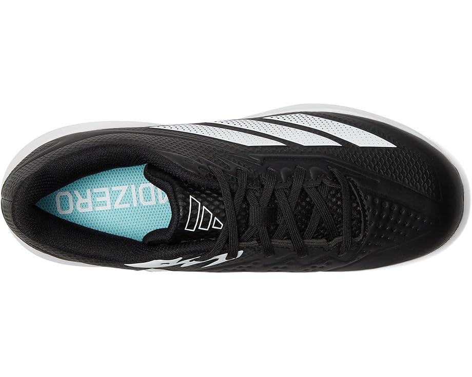 Кроссовки adidas Kids Adizero Electric 2.0 TPU Baseball Cleats, цвет Black/White/Black — фото 2
