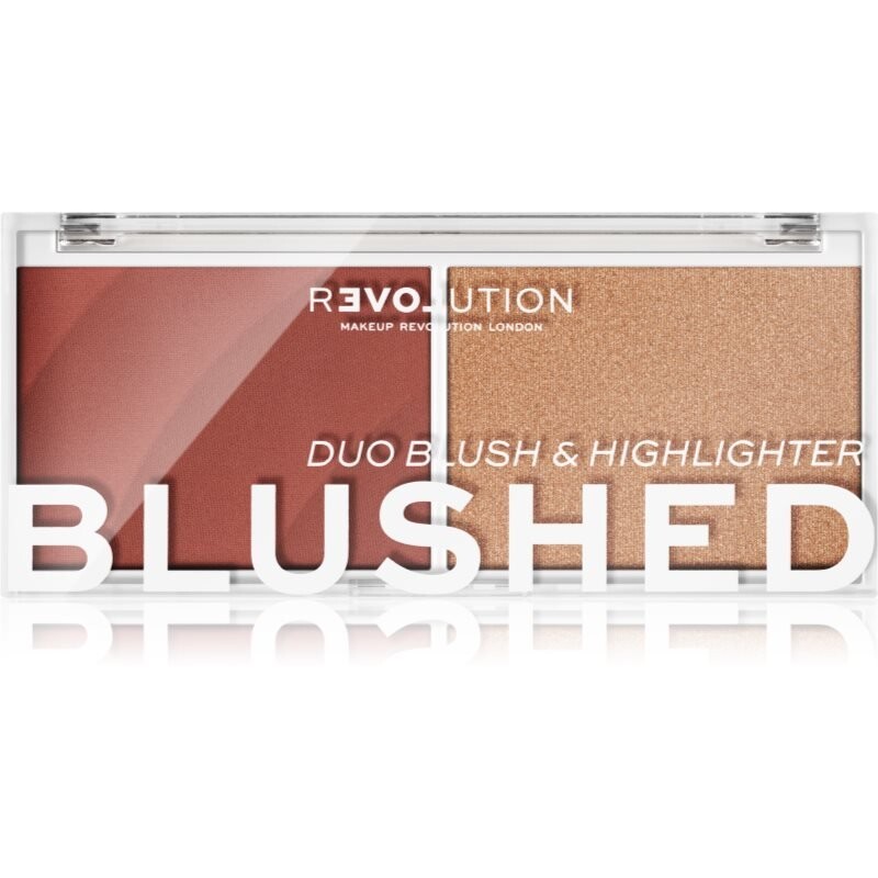 Makeup Revolution, Relove Color Play, румяна с хайлайтером оттенка Kindness, 5,8 г