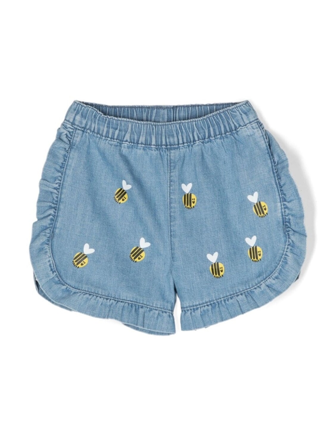 

Stella McCartney Kids джинсовые шорты с принтом, синий