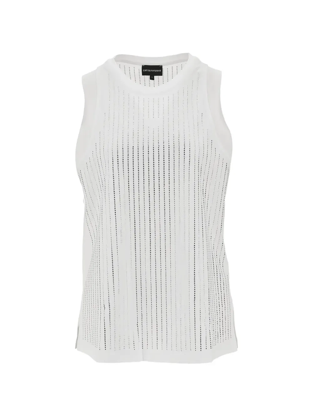 Перфорированная майка Emporio Armani, белый