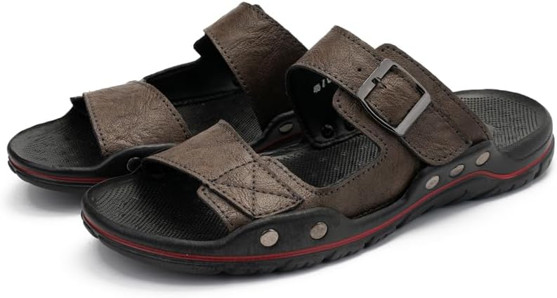 

Мужские летние повседневные сандалии AQIXIDX для улицы, спортивные пляжные туфли, удобные, дышащие с открытым носком для ходьбы, хаки