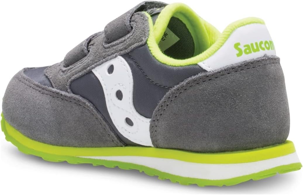Детские кроссовки Saucony Baby Jazz на липучках, белый/серый — фото 3