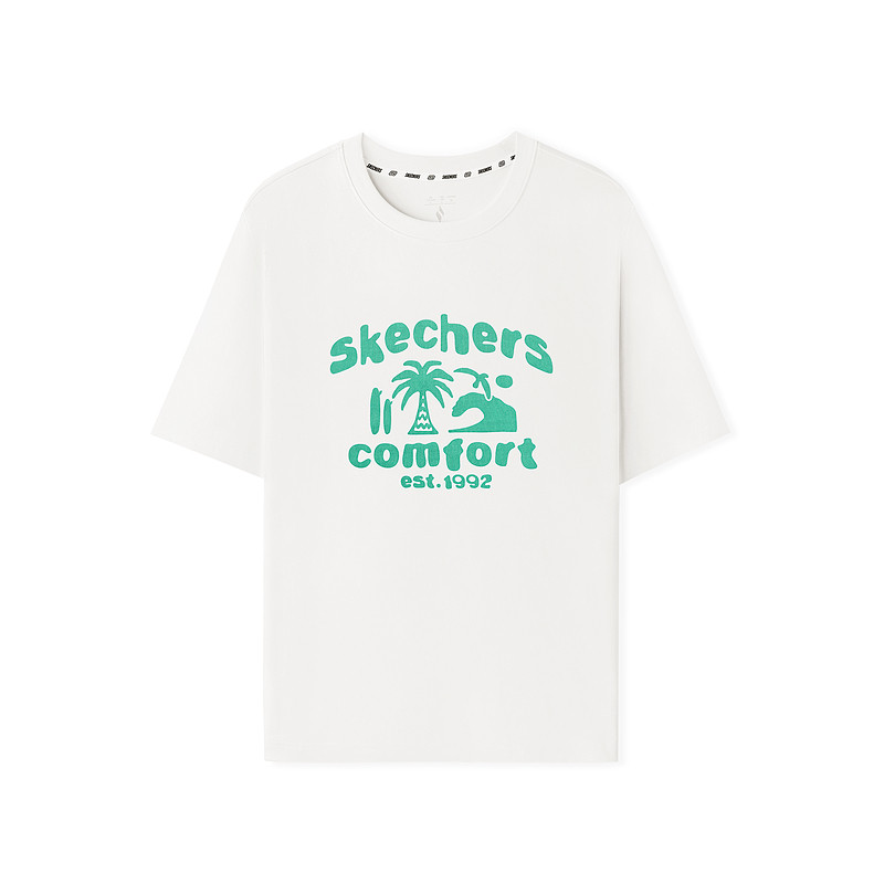 

Футболка Unisex Quick Dry Skechers, bright белый/0019