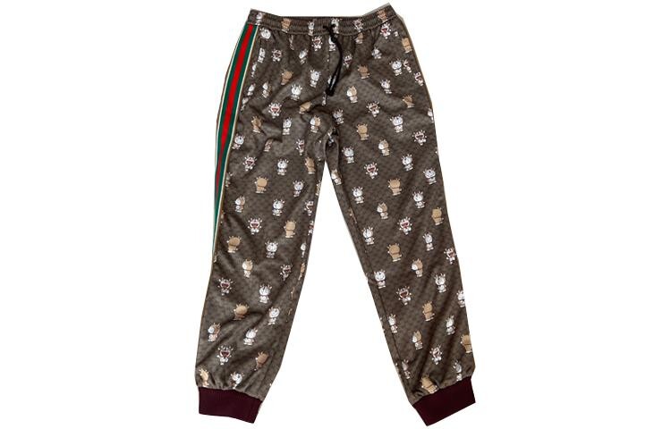 

Трикотажные спортивные штаны мужские коричневые Gucci, коричневый