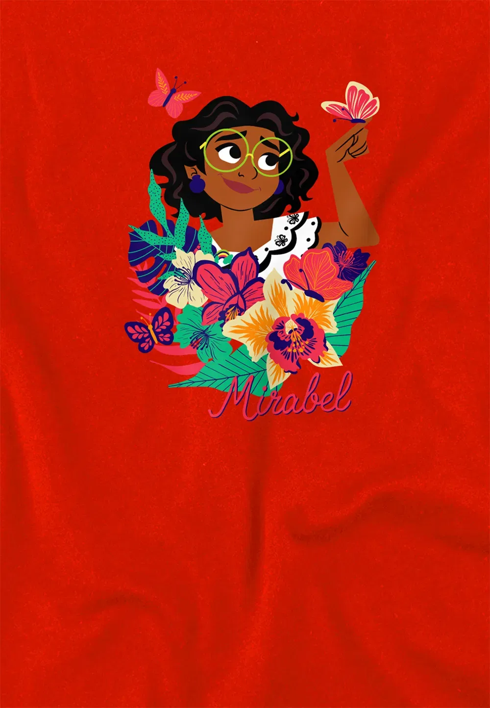 Детская толстовка Disney Mirabel Tropical красный, красный — фото 2
