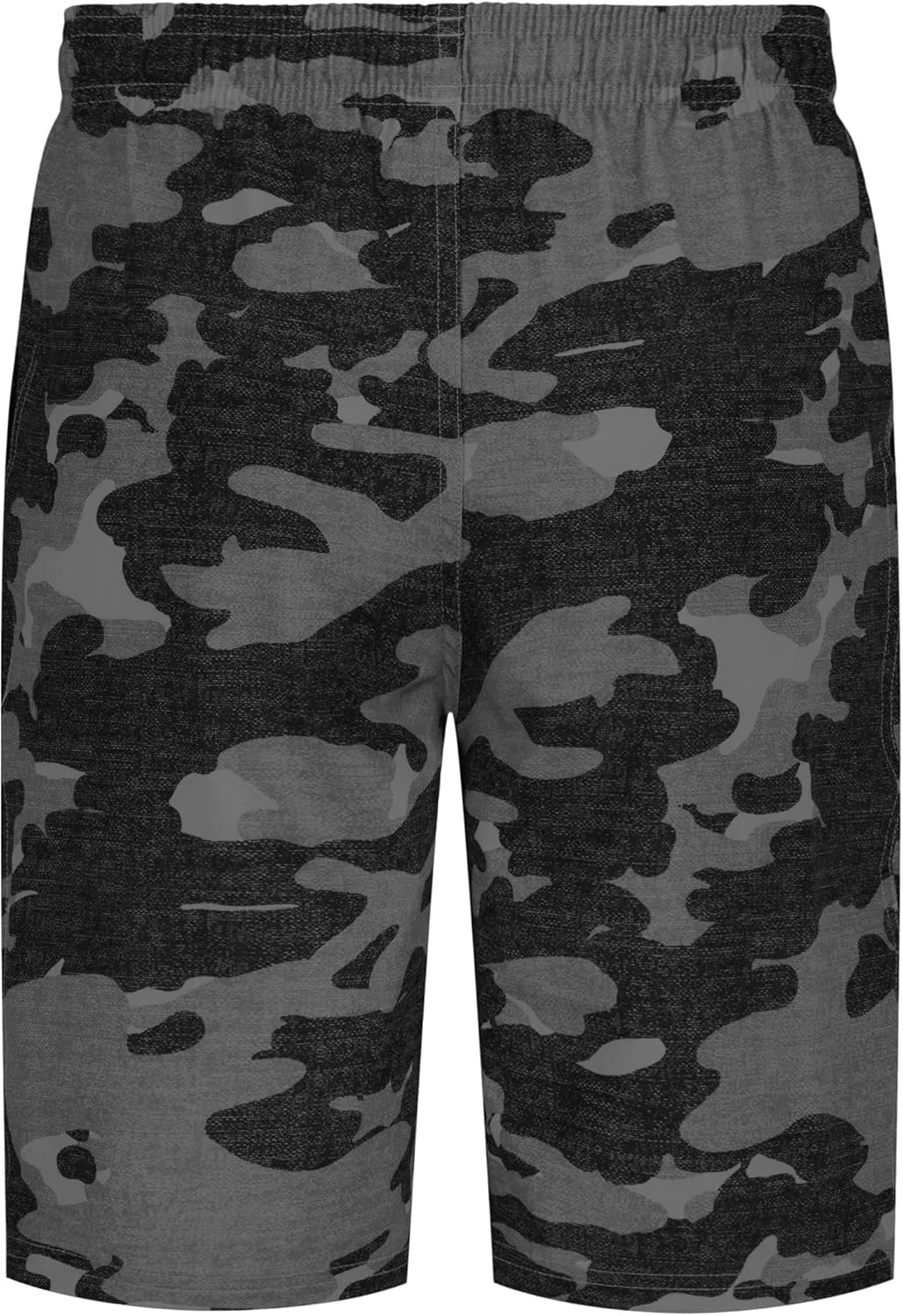 Детские шорты Under Armour из эластичной ткани, растягивающейся в четырех направлениях, с влагоотводящими свойствами и боковыми карманами для рук, из коллекции Outdoor, Titan Gray Print — фото 3